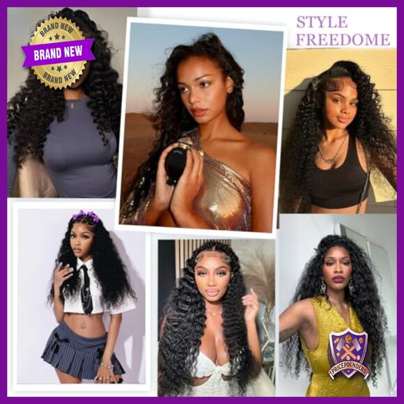 30 Inch Deep Wave Lace Front Wig Human Hair 13x6 HD Glueless Pre Plucked main image 4